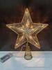 Wrought Iron Luminous Glitter Treetop Star Christmas Decoration
