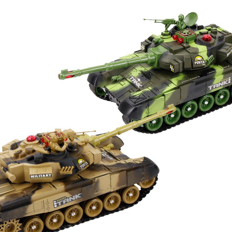 Large RC Parent-Child Tank Battle Toy: Rechargeable, Tracked Off-Road 2.4G Cannon Vehicle