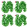 60/1.5M Christmas Tinsel Garland Twist Foil Tinsel Garland Xmas Hanging Decoration Home New Year Birthday Decorative Supplies