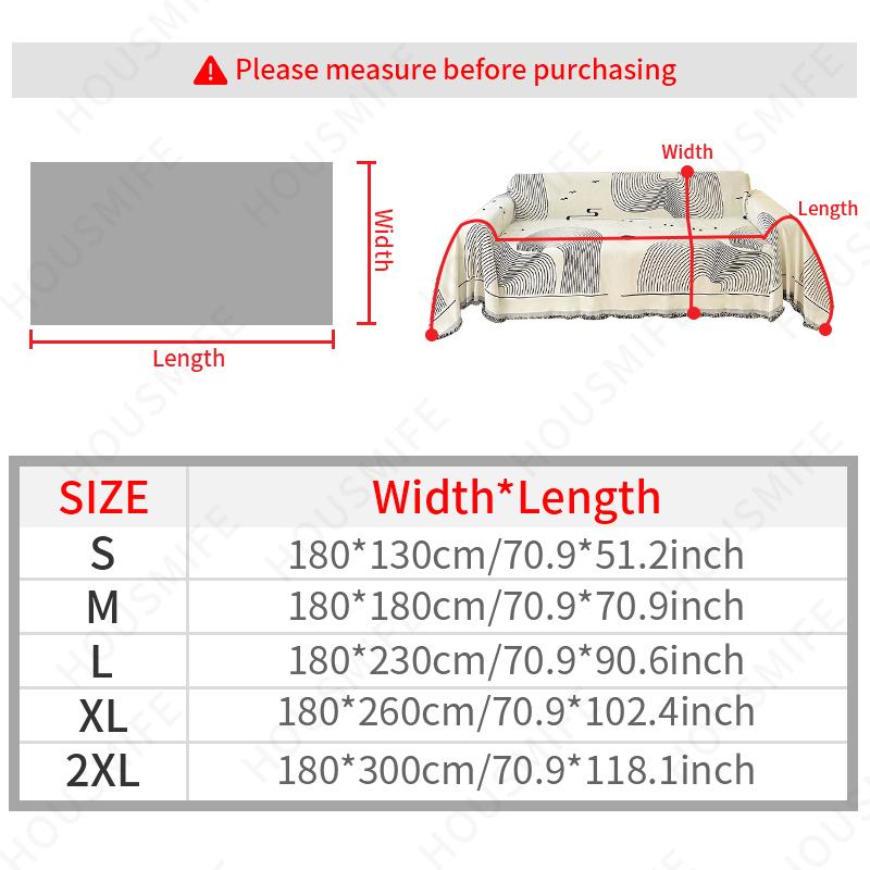 Nordic Tassel Sofa Towel Universal Sofa Blanket Cover Full Cover Sofa Cushion Cover Dust Anti-cat Scratch Furniture Protector