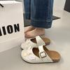 Thick-soled Hole Shoes Women's 2025 Summer New Fashion Soft-soled Bag Head Beach Cool Slippers Outside Wearing Shit Feeling