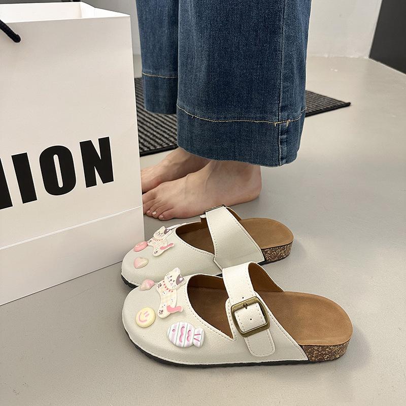 Thick-soled Hole Shoes Women's 2025 Summer New Fashion Soft-soled Bag Head Beach Cool Slippers Outside Wearing Shit Feeling