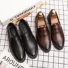 22 new leather shoes breathable youth British round head business dress leather shoes