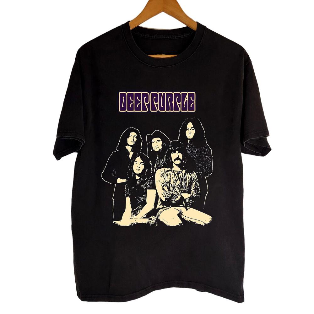 NEW Deep Purple Band Collection Black All Size Shirt OM81 Unisex T-Shirt Graphic Tee L