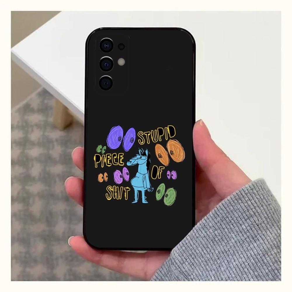 

Cartoon B-BoJack H-Horseman Phone Case For Samsung S24,S21,S22,S23,S30,Ultra,S20,Plus,Fe,Lite,Note,10,9,5G Black Soft Cover Samsung S105G