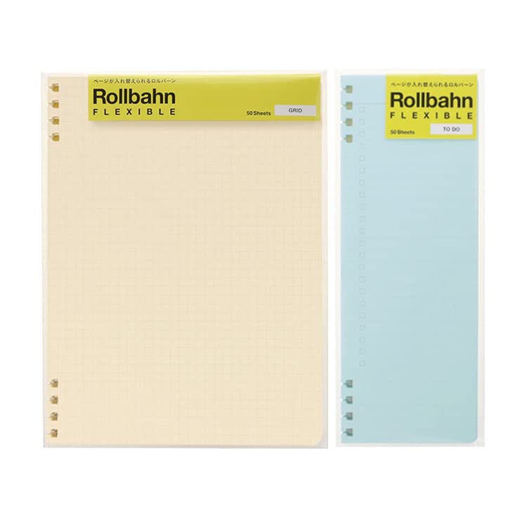 Rollbahn Flexible Refill Grid A5 Rollbahn Flexible Refill TO DO A5 [Delfonics] [2-Piece Set] / (Light Blue)