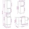 VidaXL Ensemble De Meubles De Salle De Bain 3 Pcs Chêne Sonoma 3307679