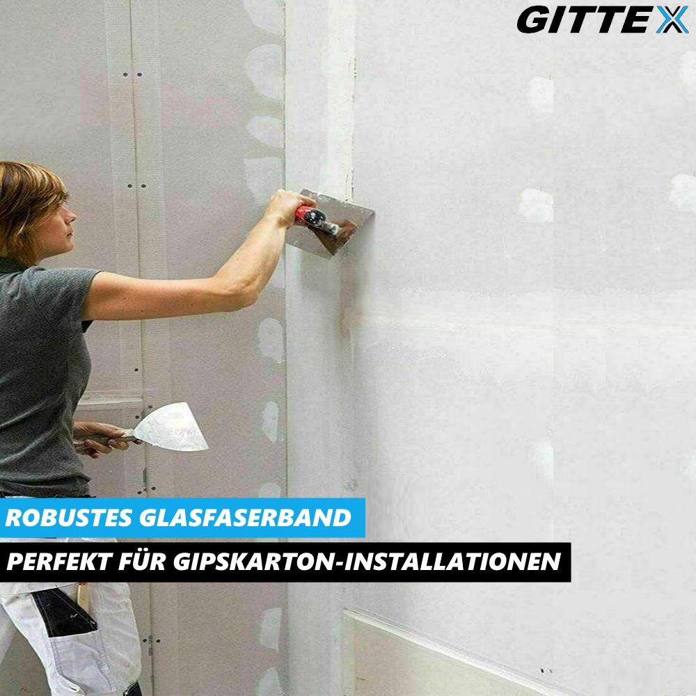 GITTEX 3x Klaaskiud teip Klaaskiudteip Vuugiteip Seina parandusteip