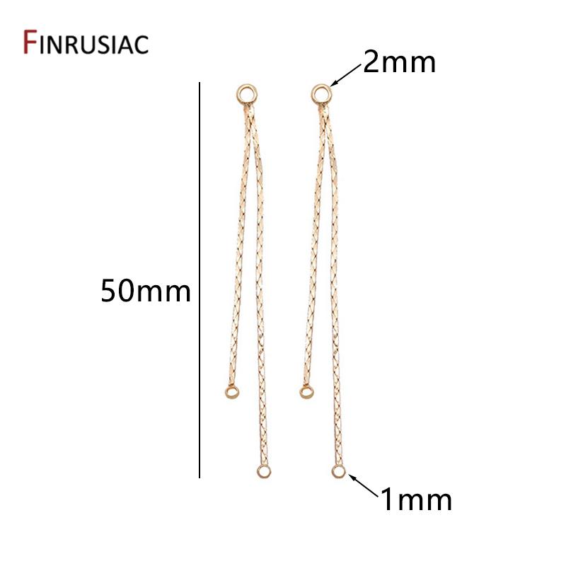 

14K Gold Plated Brass Long Tassel Ear Wire For Earring Making DIY Earring Findings For Jewelry Making Accessories 1 pair