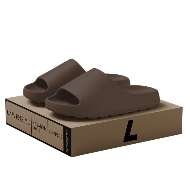 

2025 Новые тапочки из кокоса, ощущение, будто наступаешь на дерьмо, сандалии на толстой подошве, летние новые нескользящие сандалии для мужчин и женщин, тапочки 36-37 хаки