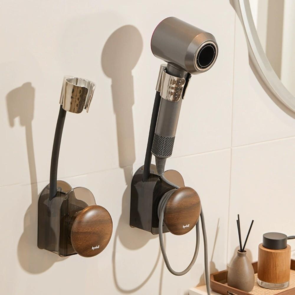 Moisture-proof Hair Dryer Holder Wall Mounted Hairdryer Wire Storage Stand  Dressing Room