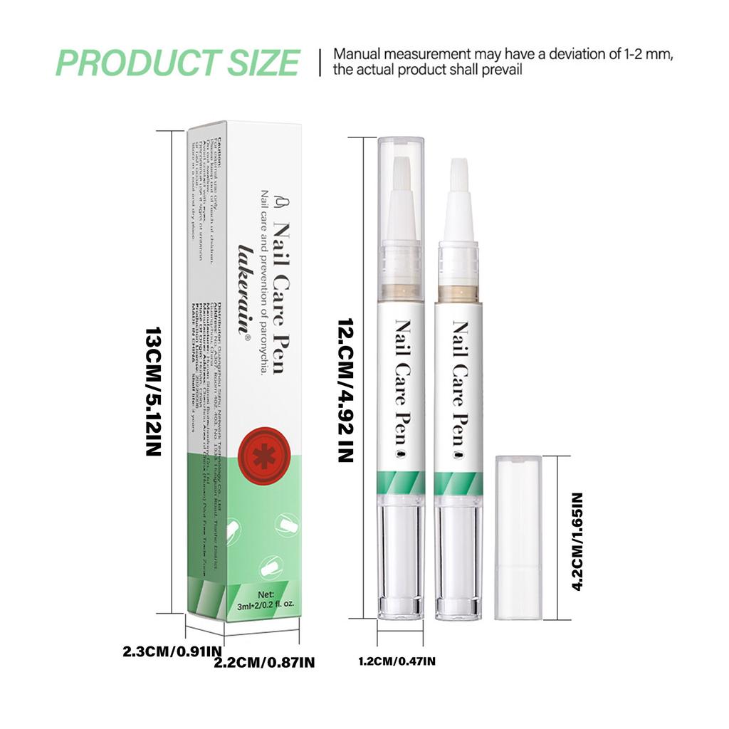 2x Nail Growth Oil Nail Care Pen Nail Strengthener Cuticle Oil Pen Moisturize Strengthen Nails Care Oil Nail Treatments