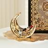 Curved Moon Metal Snacks Platter Dishwasher Safe Surfaces Ornamental Kitchenwares For Candy Appetizers Home Decoration