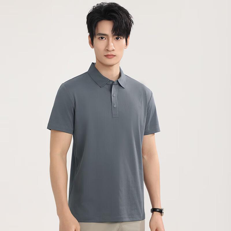 Fengxun Unisex Double-Sided Liquid Ammonia Short Sleeve Polo Shirt