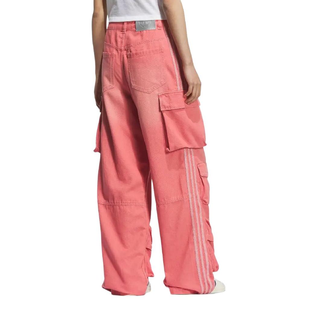 Adidas Originals FW25 Team Multicargo Denim Pant Fashion Versatile Comfortable Loose Fit Multi-Pocket Work Pants Women Pants KC5869
