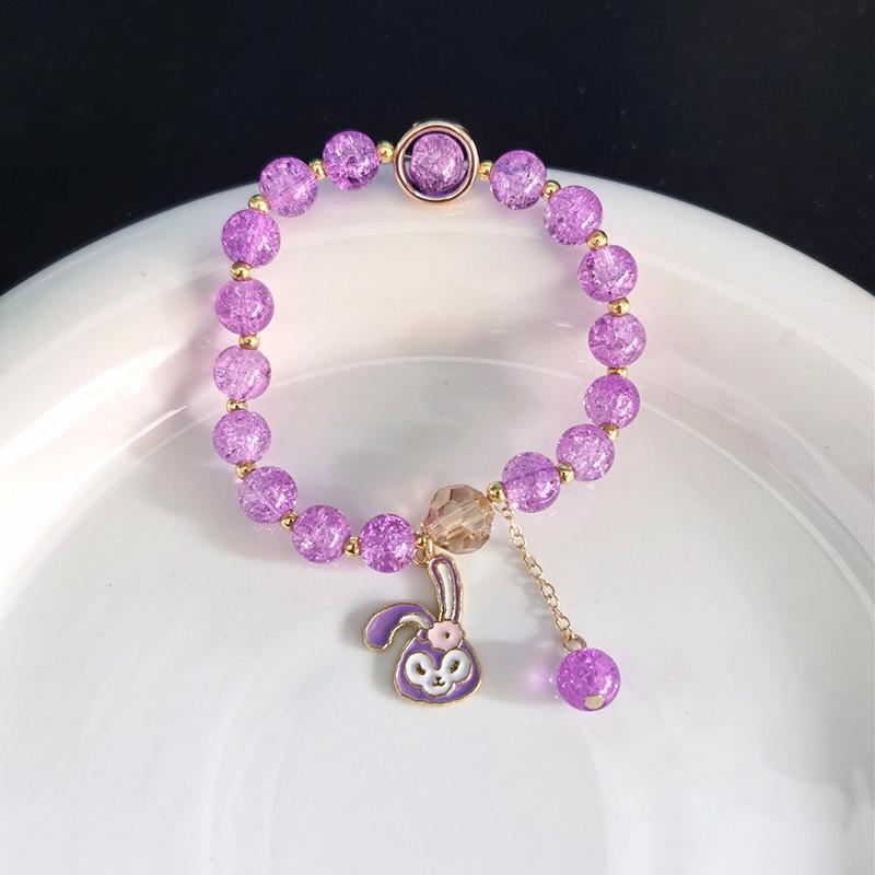 Sanrio Strawberry Bear & Kuromi Beaded Bracelet - Cute Christmas Gift for Friends