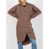 BITCED Women's Vintage Casual Solid Color Print Autumn Winter Long Sleeve Jackets & Coats