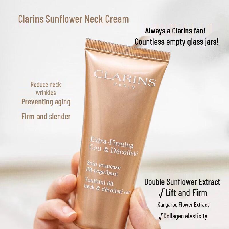 Clarins Ревитализирующий и подтягивающий крем для шеи с подсолнечником