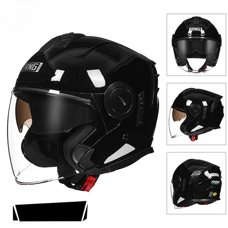 Motorcycle 3/4 Helmet Cycling Helmet Bluetooth Headset Motorcycle Helmet Electric Car Women's Helmet