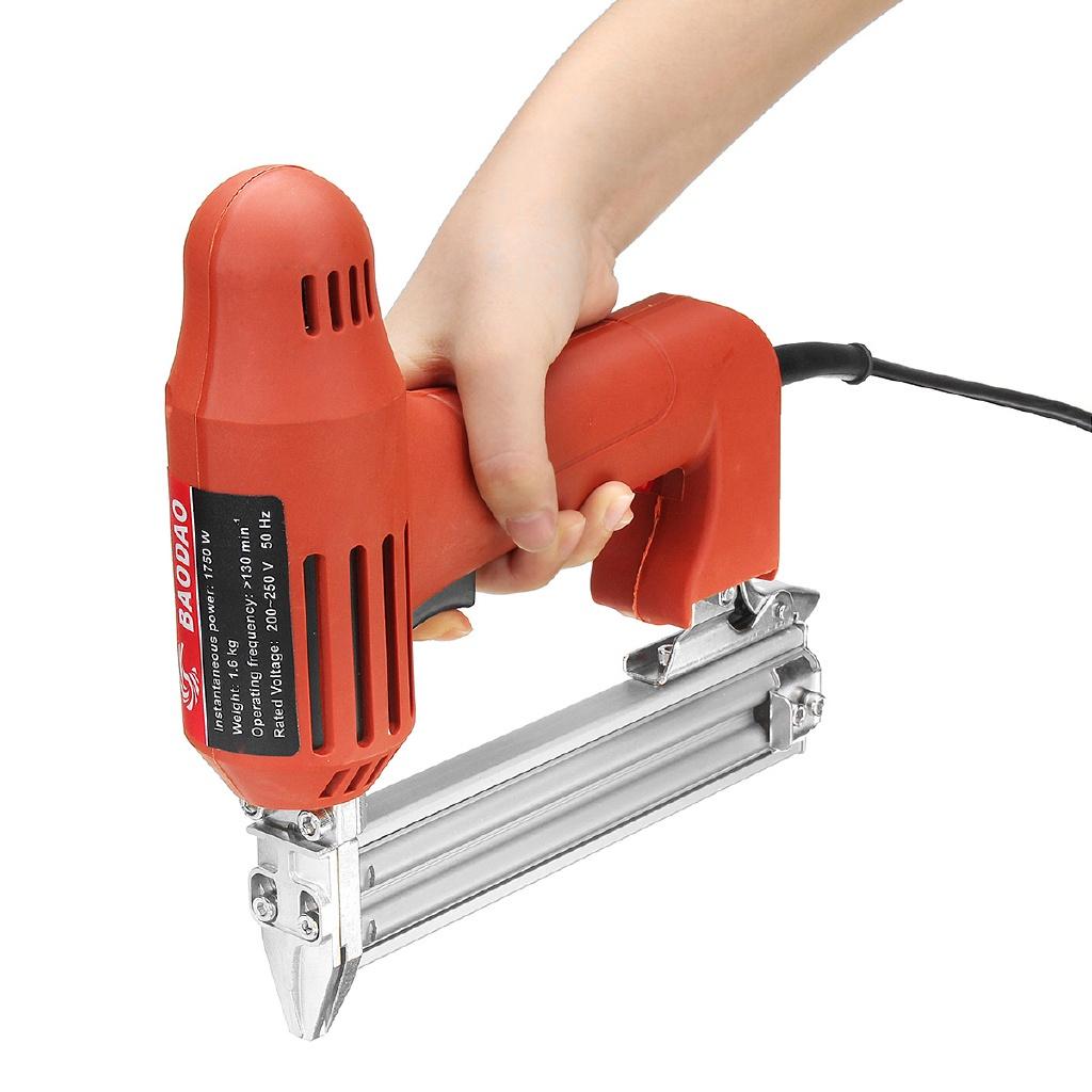 

Электрический гвоздезабиватель 10-30 мм Прямые гвозди Скобозабиватели Деревообрабатывающий инструмент Легкий Портативный 60/мин Скорость стрельбы 1800 Вт