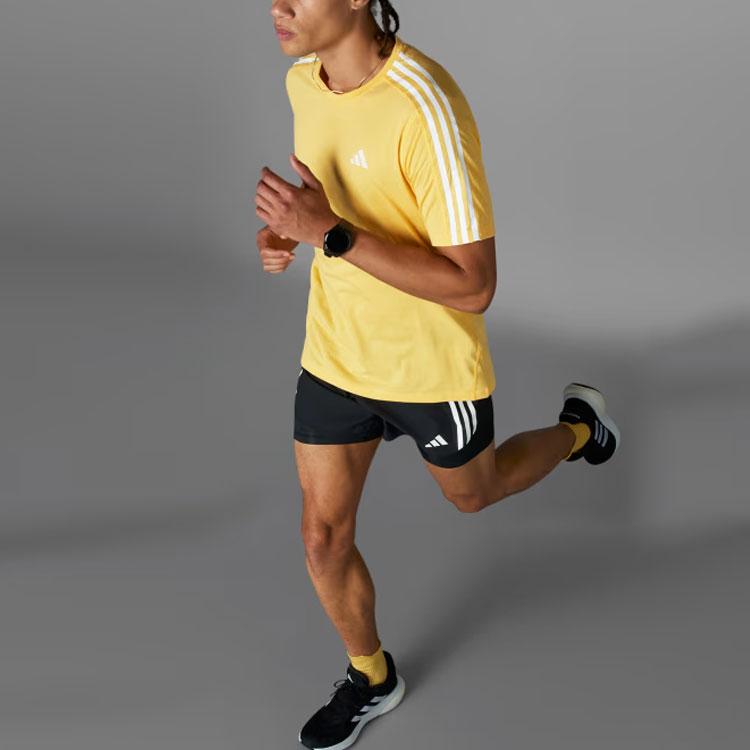 Adidas Own The Run 3-Stripes 2-In-1 Shorts Men Shorts Black IQ3808