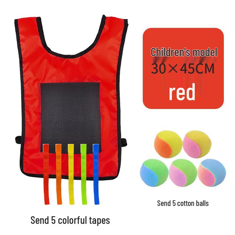 Children's Sticky Ball Dodgeball Vest for Outdoor Parent-Child Games