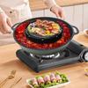 2 In 1 Frying Pan Non-Stick Shabu Pot And Griddle Bbq Shabu Shabu Pot With Grill