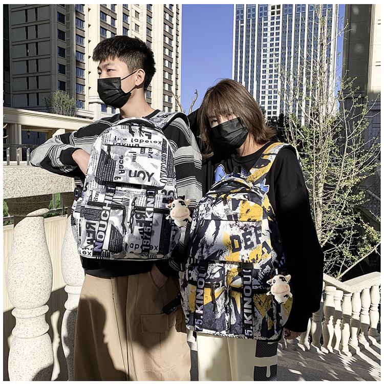 Školní batoh pro tisk dopisů pro dospívající chlapce Dívky Cool školní brašna Vodotěsný cestovní batoh na notebook Školní batohy pro děti