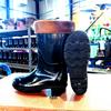 Men's High-Top Non-Slip PVC Construction Rain Boots - Wear-Resistant, Water-Resistant Mid-Calf Rubber Shoes