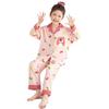 Spring & Autumn Cartoon Pajamas for Girls - Cute Long Sleeve Cardigan Set for Medium & Large Kids