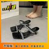 French Temperament Rhinestone Cool Slippers Square Head Thick Heel with High Heel Slippers Fairy Shoes 2025 Summer New
