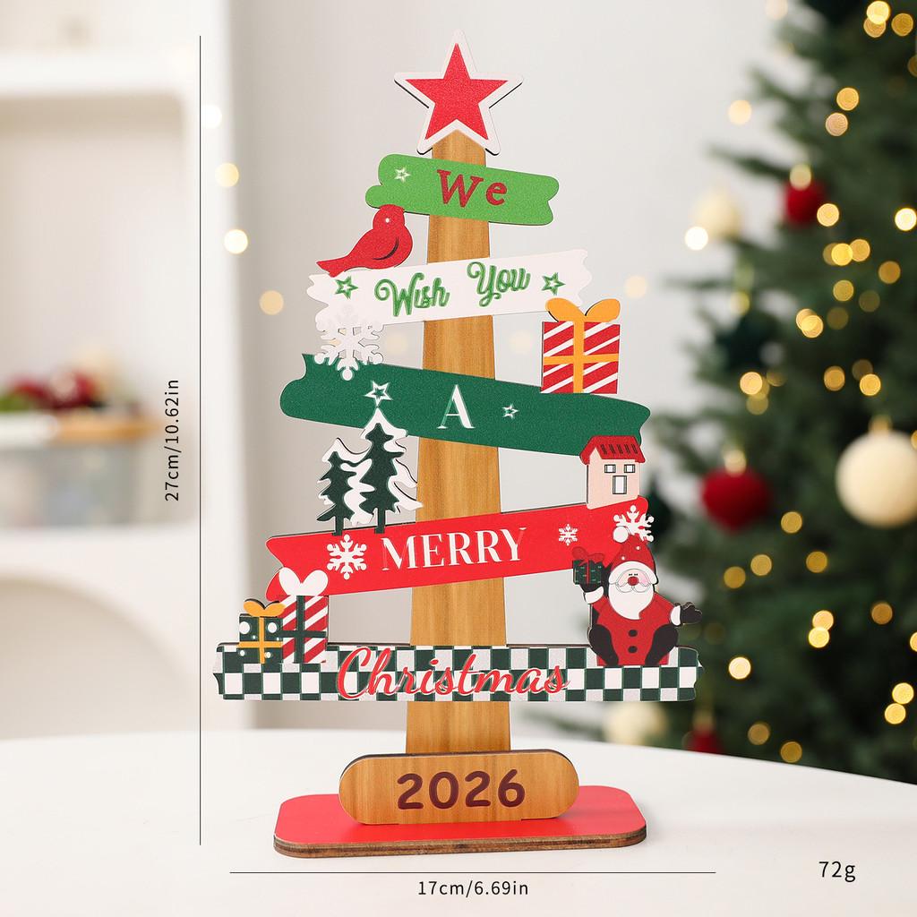 Christmas Tree Ornaments With Density Board Material For Holiday Home Decor