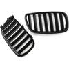 Front Matte Black Front Center Kidney Grille Compatible with BMW E83 LCI X3 2007-2010 Grill