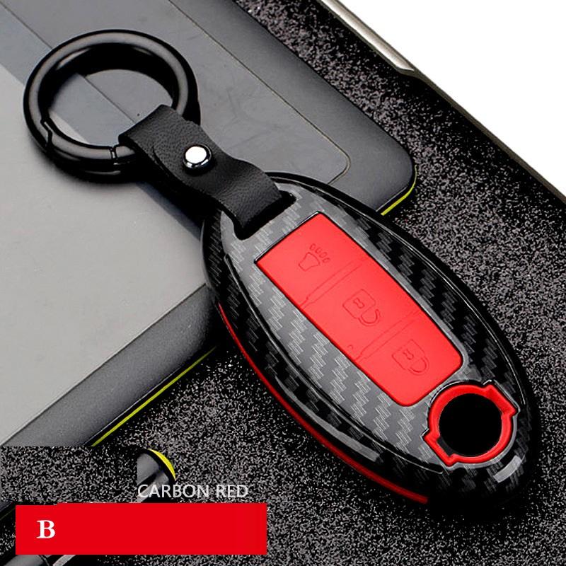 Interior Mouldings Carbon Fiber Shell Car Remote Key Fob Cover Case For infiniti FX35 FX37 FX50 G25 G35 G37 JX35 M35 M37 M45 Q70