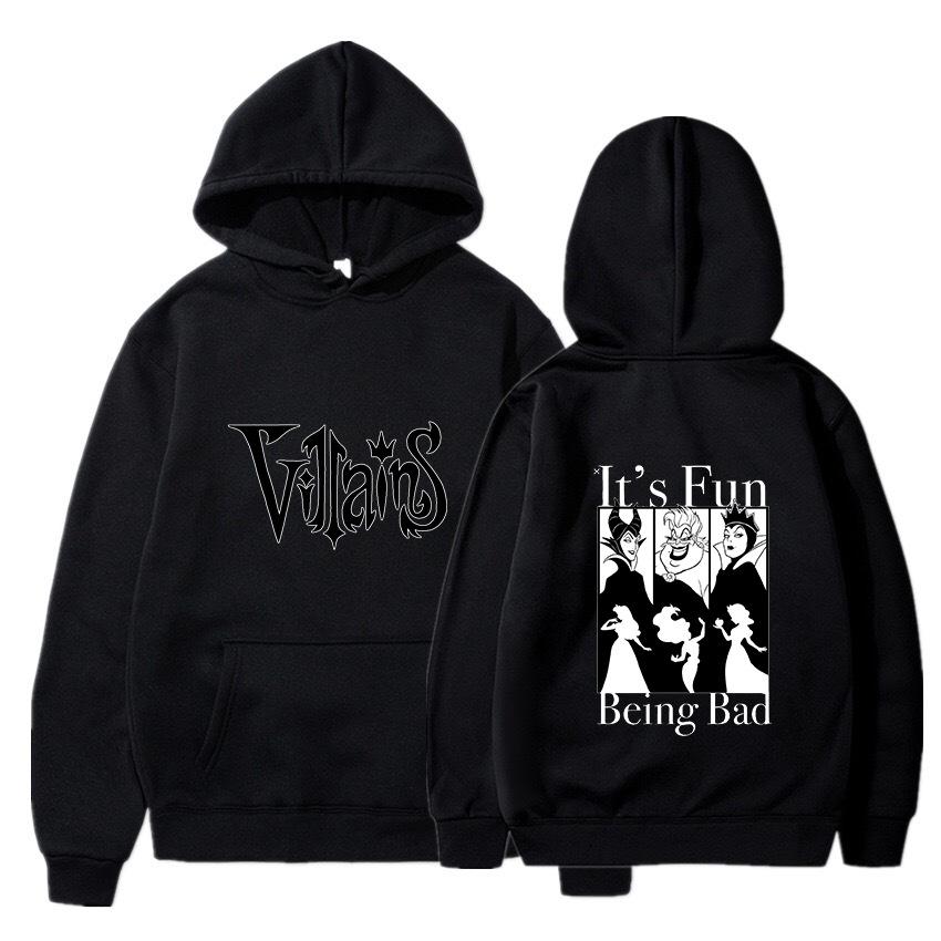 Villains Hoodie Sweatshirts Men Women Fashion Casual  Autumn Winter Fleece Streetwear Tops