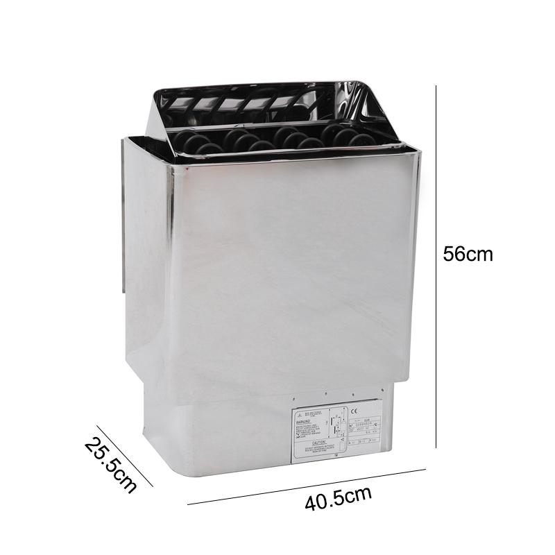 Stainless Steel Stove Electric Sauna Heater Dry&Wet Sauna Heater For Home Hotel Bath Shower SPA 6000W