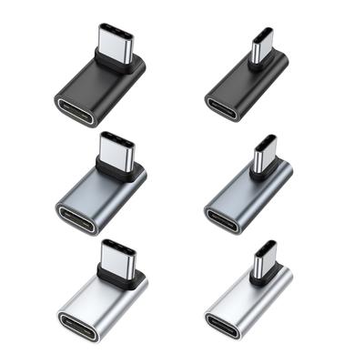 Adaptor USB C la USB C la 90 de grade 40Gbps Adaptor USB C Mamă la USB Tată Sincronizare Date Adaptor Încărcare Rapidă 100W pentru PC