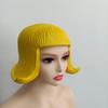 1 Pezzo Bob Corto Flessibile Bella Parrucca CD Realistica Comoda Riutilizzabile Maschera Morbida in Lattice Cappelli con Capelli Colorati Mascherata