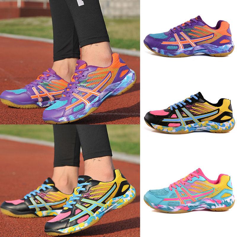 Anti -Slippery Tennis Shoes Anti -Slipper Mens Womens Outdoor Sports Badminton Tennis Sneakers Breathable Training Athletic Shoes