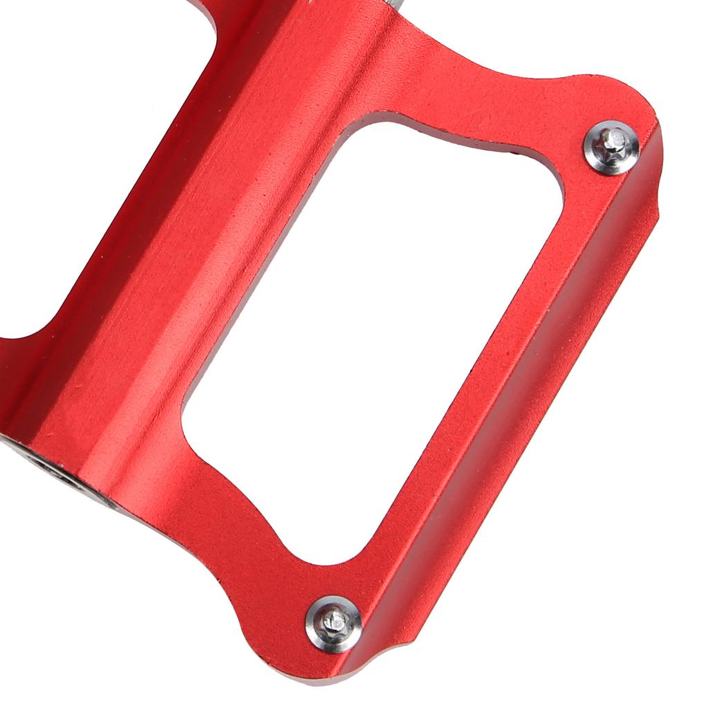 Road Bike   Flat Pedal Aluminum Alloy Non-Slip   Pedal Bike Accessory(Red )
