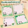 8Pcs Sticky Notes, 50 Sheets Per Pad Creative Panda Sticky Note Lovely Cartoon Students Small Note High Appearance Level Can Paste N Times Sticky Note