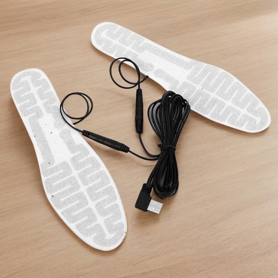 USB Insoles Winter Electric Foot Warming Heated Hunting Skiing Fishing Outdoor