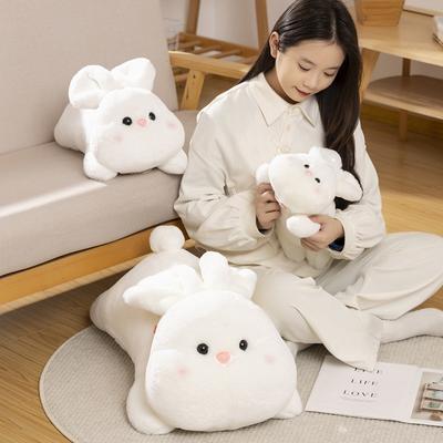 Soft Little White Rabbit Doll Plush Toy Little Rabbit Doll Children's Soothing Doll Birthday Gift