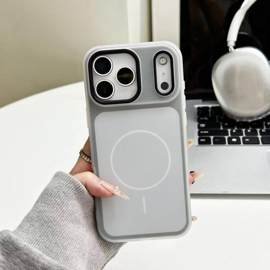 Original Two-Color Candy 2IN1 Magnetic Phone Case For iPhone 17 16 15 14 Plus 13 12 11 Pro Max For Magsafe Wireless Charge Cover