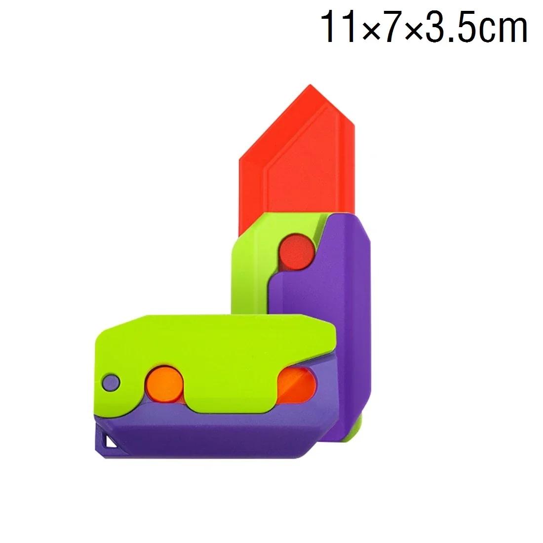 

Мини-модель Gravity Straight Jump Toy, 3D-печатный пистолет, не стреляющий игрушечный нож Cub Redish, детская игрушка для снятия стресса, рождественский подарок