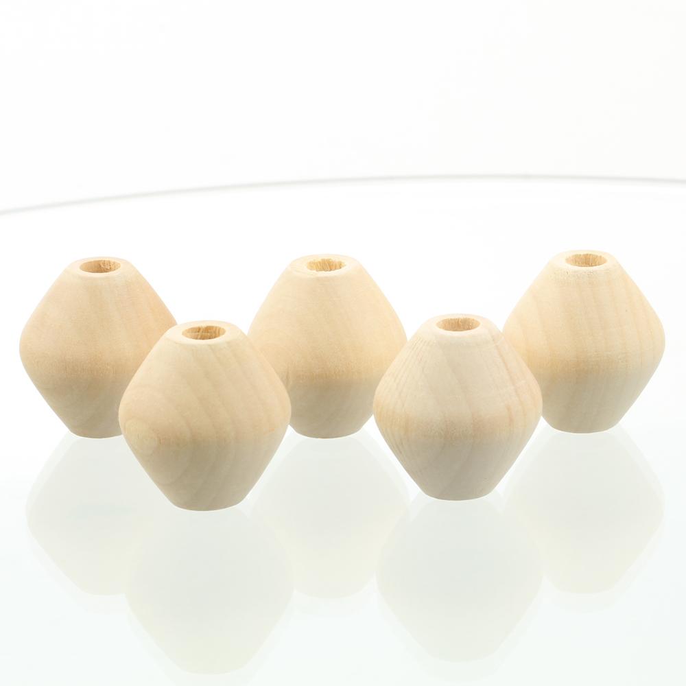 15 Adet Büyük Koni Şeklinde 30x28mm Doğal Ahşap Gevşek El Yapımı Büyük Delikli Boncuklar Kendin Yap El Sanatları Ahşap İşçiliği Takı Yapımı Aksesuarları İçin