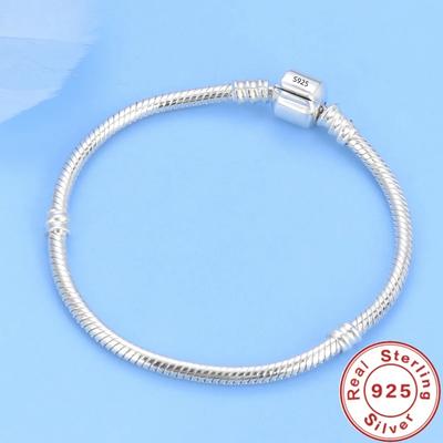 High Quality Bracelet 925 Silver Classic Bucket Buckle Bracelet Fit Original Charm Beads DIY Women's Jewelry Gifts