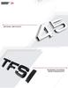 For 2s Chrome Black 3D Letters 30TFSI 35TFSI 40TFSI 45TFSI 50TFSI 55TFSI Rear Trunk Emblem Badge Sticker Car AcessoriesA1
