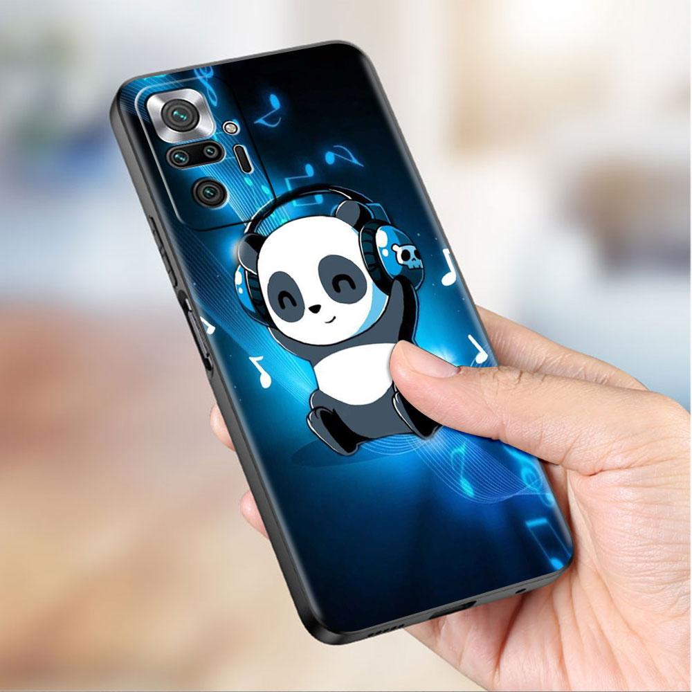 Funda For Xiaomi Redmi Note 10 9 11 Pro Soft Phone Case 10S 9S K40 8 9A 9C 9T 7 10C 8T Silicone Cover Cute Cartoon Animal Panda
