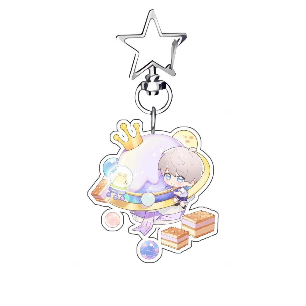 Acrylic Keychain for Love and Deepspace Sylus Rafayel Zayne Xavier Backpack Pendant Anime Decoration Collection Gift Toy